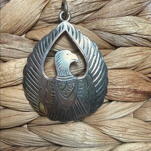 Sterling Silver Southwest Eagle Pendant